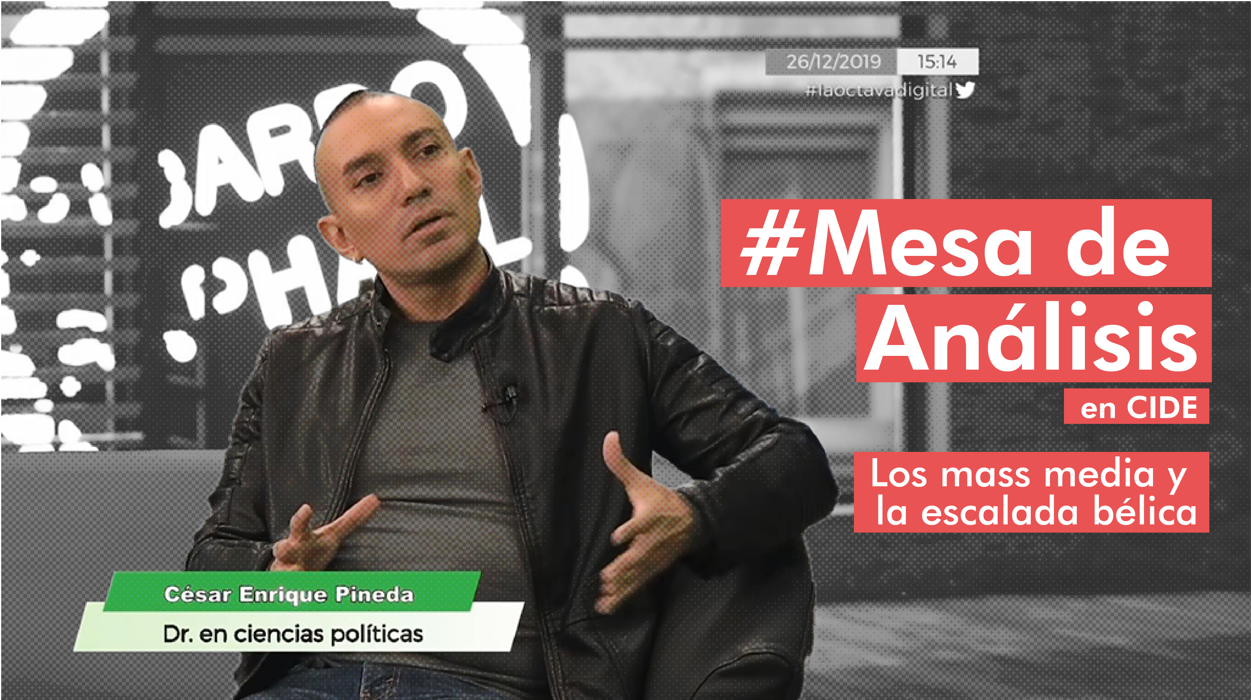 Mesa: “Los mass media y la escalada bélica”