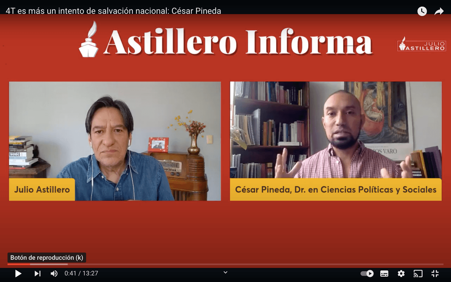 Entrevista con Julio Hernández “Astillero”. El balance de la 4T a cuatro años de gobierno